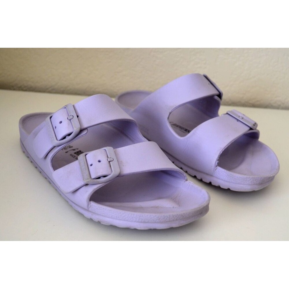 Birkenstock Womens Arizona Eva Sandals Slide 8 EU 39 Lavender Light Purple scuff